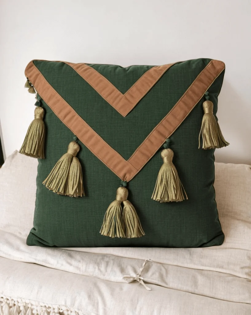 Boho Gray Decorative Pillow Product Image